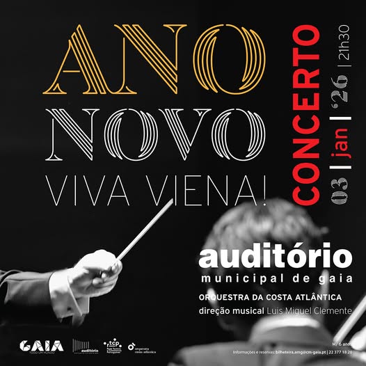 Concerto  Viva Viena!” celebra a chega de 2026 no Auditório de Gaia